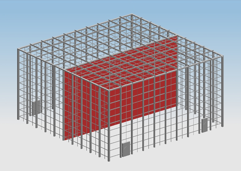 宽带天线天线罩测试暗室